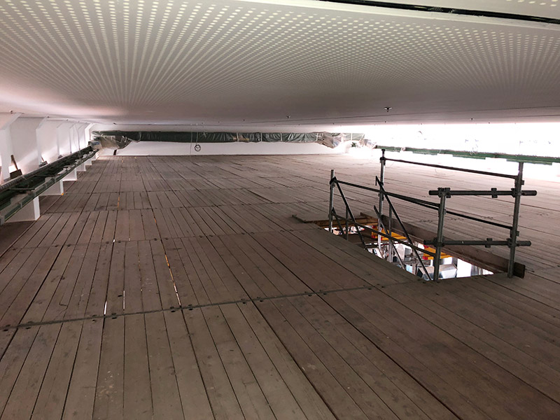 Deckengerüst für Arbeiten an der Decke